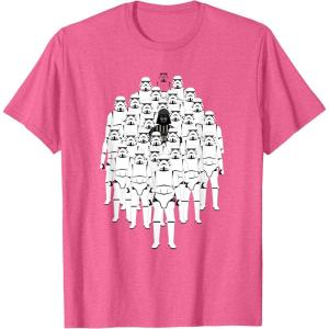 image:imageStar Wars Darth Vader and Stormtroopers Print TShirtPink Heather