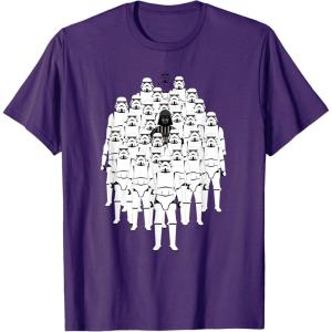 image:imageStar Wars Darth Vader and Stormtroopers Print TShirtPurple