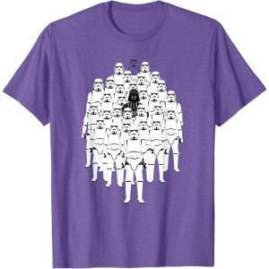 image:imageStar Wars Darth Vader and Stormtroopers Print TShirtPurple Heather