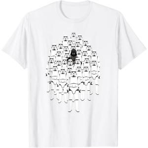 image:imageStar Wars Darth Vader and Stormtroopers Print TShirtWhite