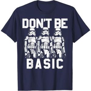 image:imageStar Wars Dont Be Basic Stormtroopers Line Up TShirtNavy Blue