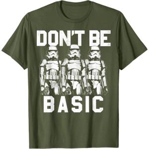 image:imageStar Wars Dont Be Basic Stormtroopers Line Up TShirtOlive Green