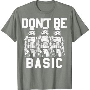 image:imageStar Wars Dont Be Basic Stormtroopers Line Up TShirtOlive Heather