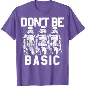 image:imageStar Wars Dont Be Basic Stormtroopers Line Up TShirtPurple Heather