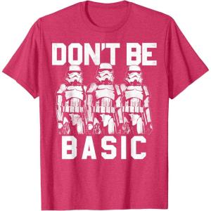 image:imageStar Wars Dont Be Basic Stormtroopers Line Up TShirtRed Heather
