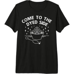 image:imageStar Wars Easter Come To The Dyed Side Text Premium TShirtBlack