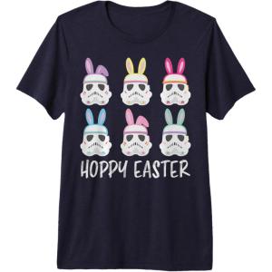 image:imageStar Wars Easter Storm Troopers With Ears Line Up Poster Premium Triblend TShirtNavy Blue