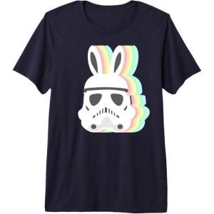 image:imageStar Wars Easter Stormtrooper Pastel Bunny Ears Disney Premium Triblend TShirtNavy Blue