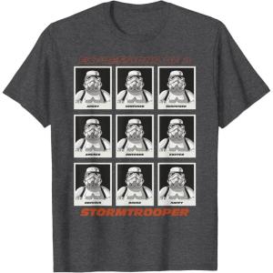 image:imageStar Wars Expressions of a Stormtrooper TShirtDark Heather Grey