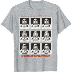 image:imageStar Wars Expressions of a Stormtrooper TShirtHeather Grey