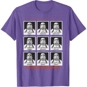 image:imageStar Wars Expressions of a Stormtrooper TShirtPurple Heather