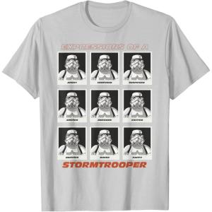 image:imageStar Wars Expressions of a Stormtrooper TShirtSilver Grey