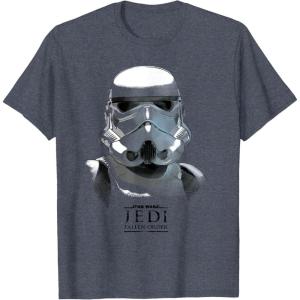 image:imageStar Wars Jedi Fallen Order Stormtrooper Portrait TShirtHeather Blue