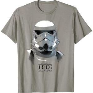 image:imageStar Wars Jedi Fallen Order Stormtrooper Portrait TShirtSlate Grey