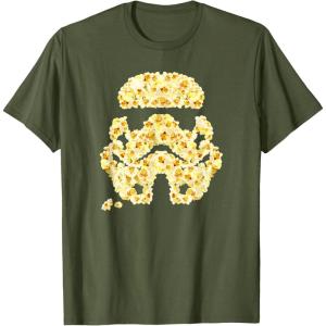 image:imageStar Wars Popcorn Stormtrooper Helmet TShirtOlive Green