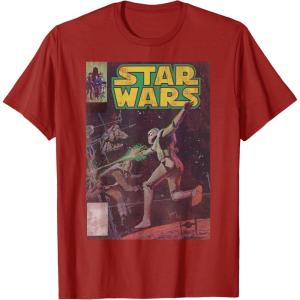 image:imageStar Wars Stormtrooper Battle Vintage Comic Book Cover TShirtCranberry Red
