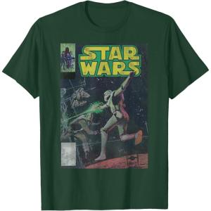 image:imageStar Wars Stormtrooper Battle Vintage Comic Book Cover TShirtDark Green