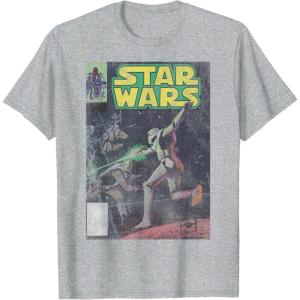 image:imageStar Wars Stormtrooper Battle Vintage Comic Book Cover TShirtHeather Grey