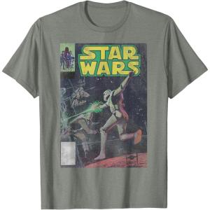 image:imageStar Wars Stormtrooper Battle Vintage Comic Book Cover TShirtOlive Heather