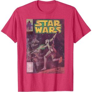 image:imageStar Wars Stormtrooper Battle Vintage Comic Book Cover TShirtRed Heather