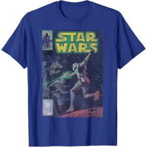 image:imageStar Wars Stormtrooper Battle Vintage Comic Book Cover TShirtRoyal Blue