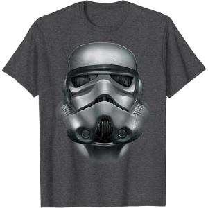image:imageStar Wars Stormtrooper Battle Worn Helmet Graphic TShirt TShirtDark Heather Grey