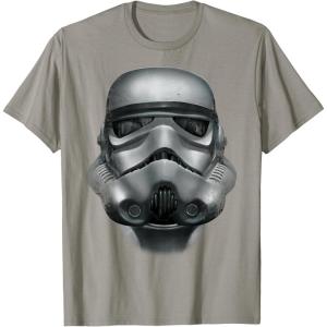 image:imageStar Wars Stormtrooper Battle Worn Helmet Graphic TShirt TShirtSlate Grey