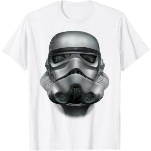 image:imageStar Wars Stormtrooper Battle Worn Helmet Graphic TShirt TShirtWhite