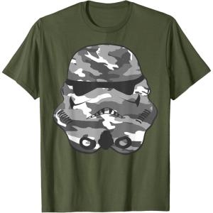 image:imageStar Wars Stormtrooper Camo Helmet Graphic TShirtOlive Green