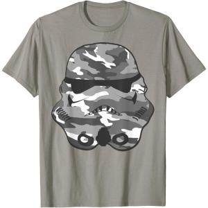 image:imageStar Wars Stormtrooper Camo Helmet Graphic TShirtSlate Grey