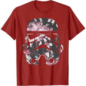 image:imageStar Wars Stormtrooper Floral Helmet TShirtCranberry Red