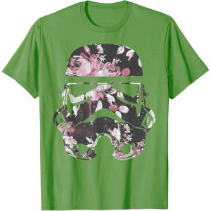 image:imageStar Wars Stormtrooper Floral Helmet TShirtGrass Green