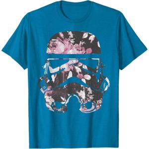 image:imageStar Wars Stormtrooper Floral Helmet TShirtSapphire Blue
