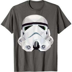 image:imageStar Wars Stormtrooper Geometric Prism Graphic TShirt TShirtAsphalt Grey