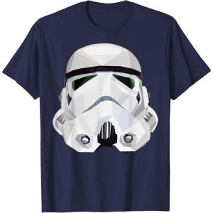 image:imageStar Wars Stormtrooper Geometric Prism Graphic TShirt TShirtNavy Blue