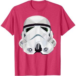 image:imageStar Wars Stormtrooper Geometric Prism Graphic TShirt TShirtRed Heather
