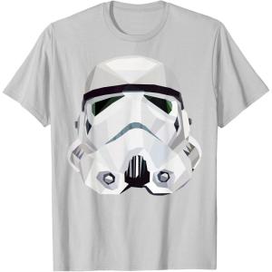 image:imageStar Wars Stormtrooper Geometric Prism Graphic TShirt TShirtSilver Grey