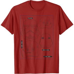 image:imageStar Wars Stormtrooper Helmet Diagram TShirt TShirtCranberry Red