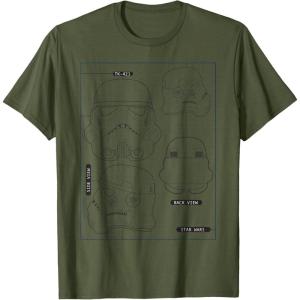 image:imageStar Wars Stormtrooper Helmet Diagram TShirt TShirtOlive Green
