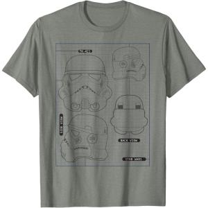 image:imageStar Wars Stormtrooper Helmet Diagram TShirt TShirtOlive Heather