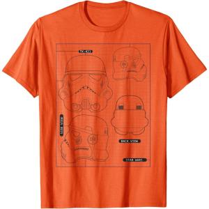 image:imageStar Wars Stormtrooper Helmet Diagram TShirt TShirtOrange