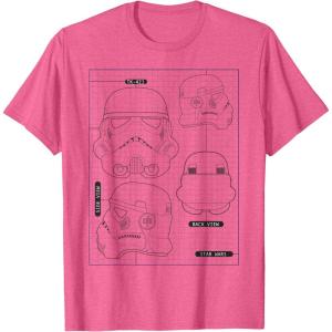 image:imageStar Wars Stormtrooper Helmet Diagram TShirt TShirtPink Heather