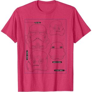 image:imageStar Wars Stormtrooper Helmet Diagram TShirt TShirtRed Heather