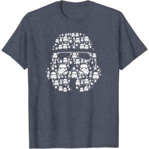image:imageStar Wars Stormtrooper Helmet Icon TShirtHeather Blue