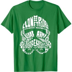 image:imageStar Wars Stormtrooper Helmet Words Typography TShirt TShirtKelly Green