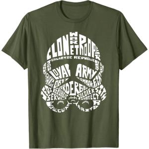 image:imageStar Wars Stormtrooper Helmet Words Typography TShirt TShirtOlive Green