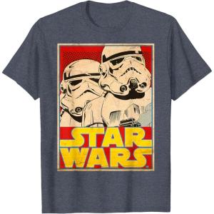 image:imageStar Wars Stormtrooper March Vintage Trading Card TShirt TShirtHeather Blue