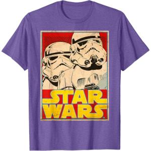 image:imageStar Wars Stormtrooper March Vintage Trading Card TShirt TShirtPurple Heather