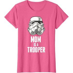 image:imageStar Wars Stormtrooper Mom Is A Trooper TShirtPink Heather