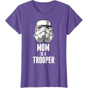 image:imageStar Wars Stormtrooper Mom Is A Trooper TShirtPurple Heather